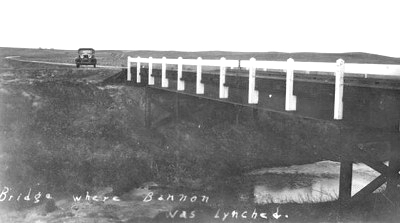 Bannon was hung from this bridge over Cherry Creek