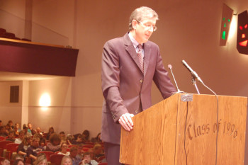 Assistant Attorney General Andrew Moraghan comtemplates a question from the court