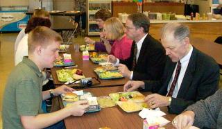 After the hearing, the Court dined with Beulah students