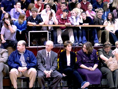 Judge M. Richard Geiger and District Court Clerk, Bev Forbord, listen to the arguments.