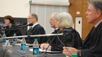 Justice Dale Sandstrom posed a question to attorney Grossman.