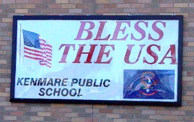 Kenmare Public School shows its patriotism towards the nation and the state