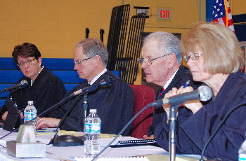 Chief Justice VandeWalle asked a question during the arguments.