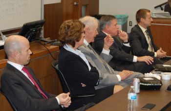 The visit ended with  lunch and a panel discussion with members of the Greater Grand Forks County Bar  Association.