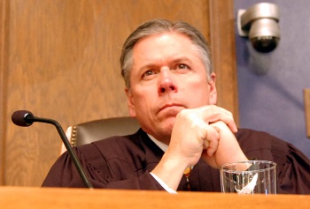 Justice Dan Crothers listened to Edinger's argument.