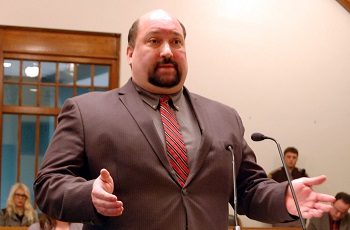 Richard Edinger represented the appellant in State v. Acker as Nov. 4's session began.