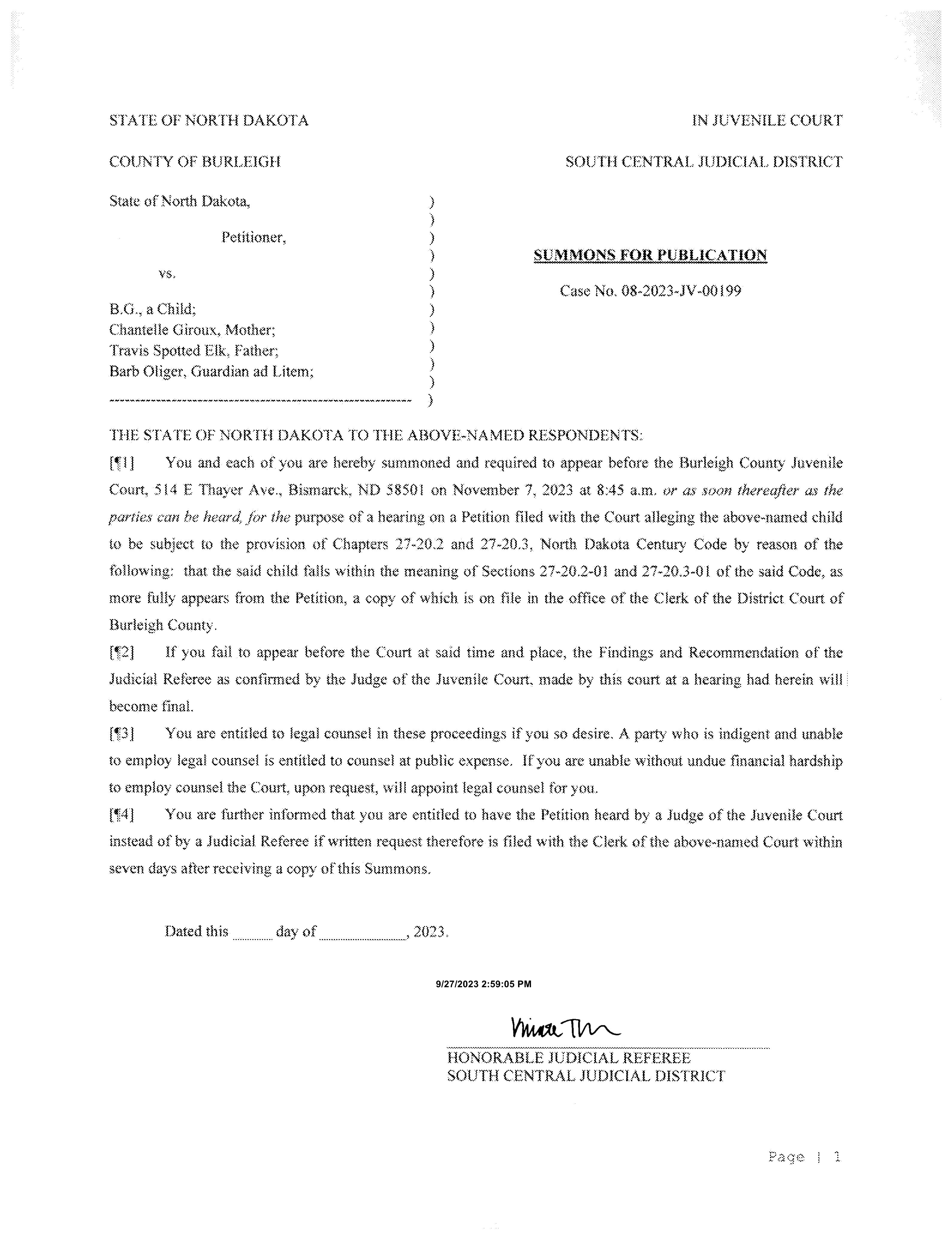 north-dakota-court-system-notice-to-absent-party-burleigh-county-spotted-elk-travis